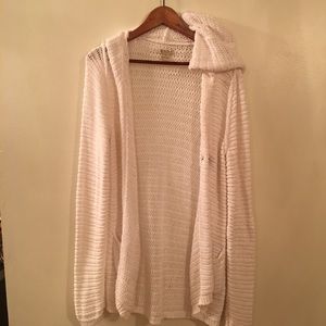 Lucky Brand | Crocheted White Lounge Cardigan